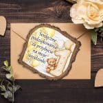 Podziękowania dla gości na roczek dziecka