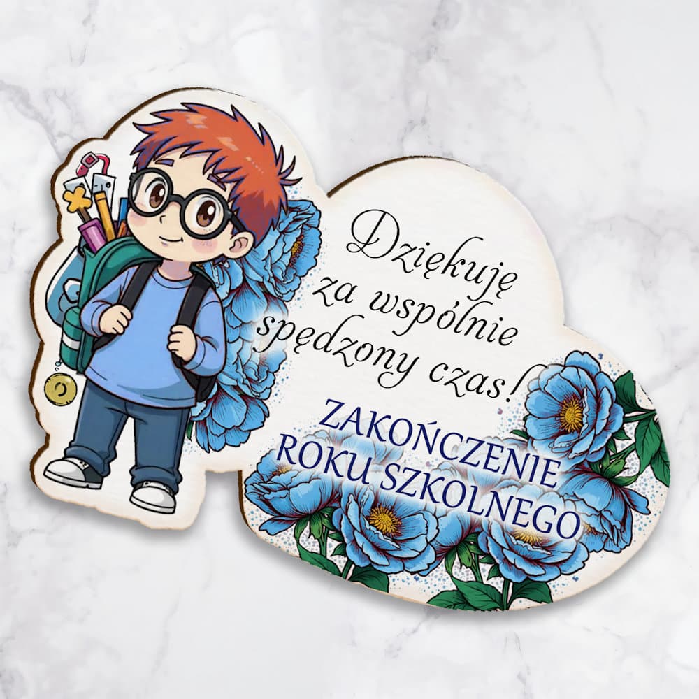 Magnes na koniec klasy dla ucznia