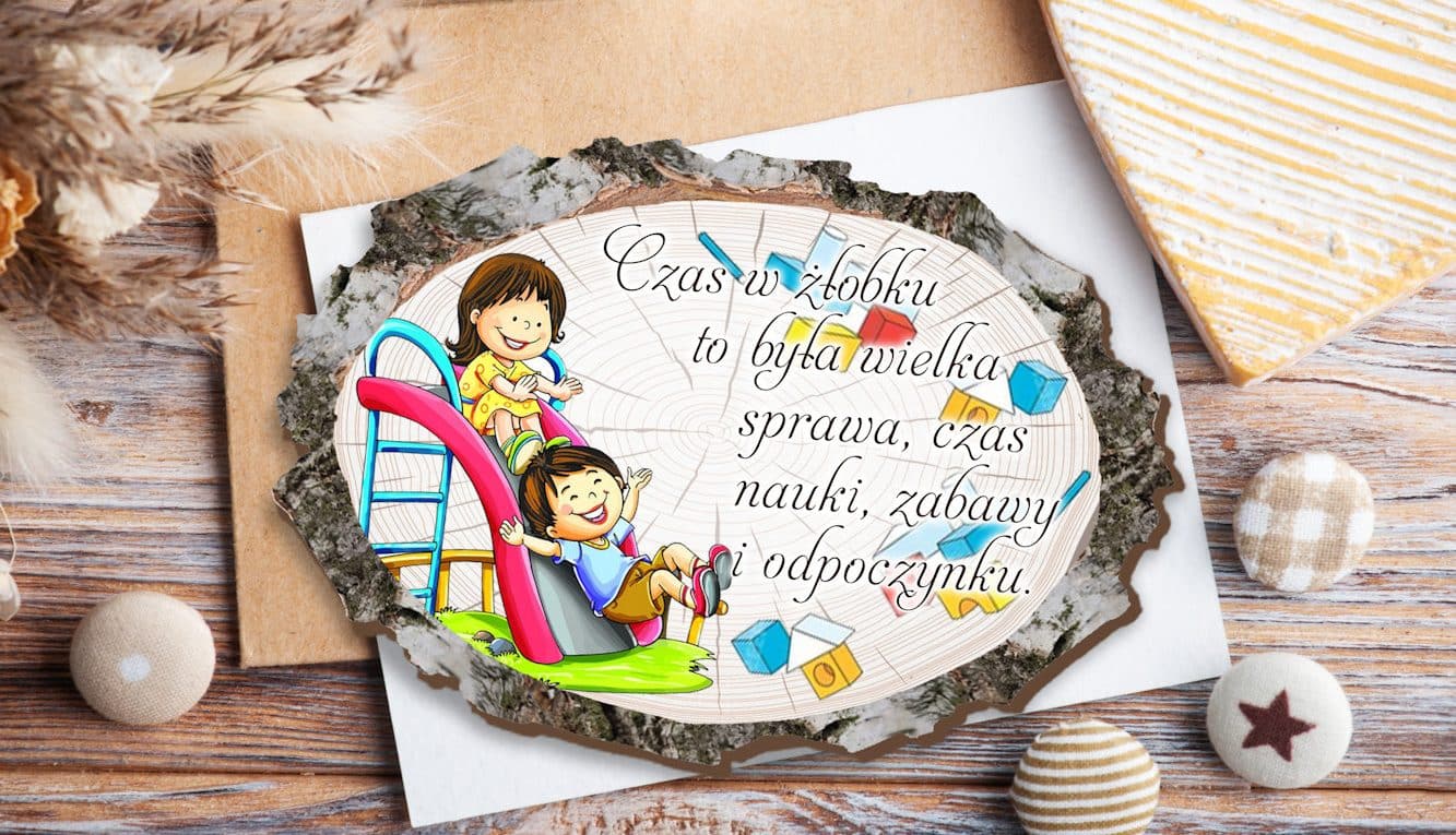 Pamiątka na zakończenie żłobka