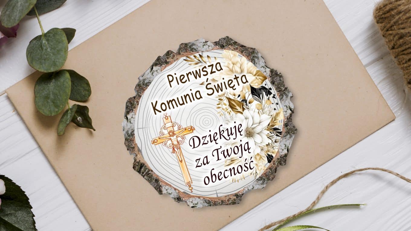 Podziękowanie na Komunię Świętą