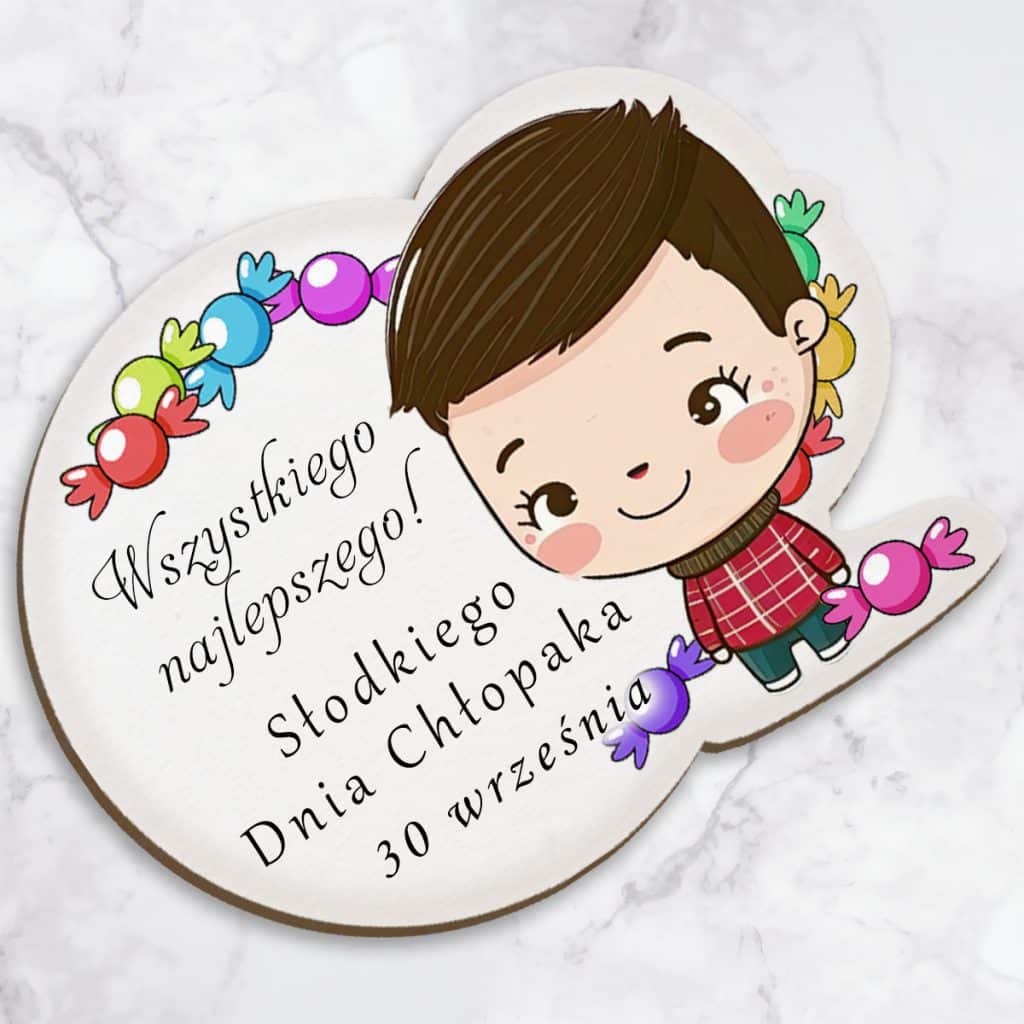 Magnes na Dzień Chłopaka dla dzieci