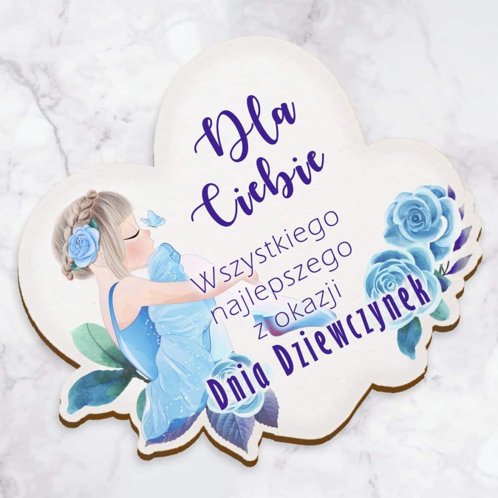 Magnes na lodówkę na Dzień Dziewczynek