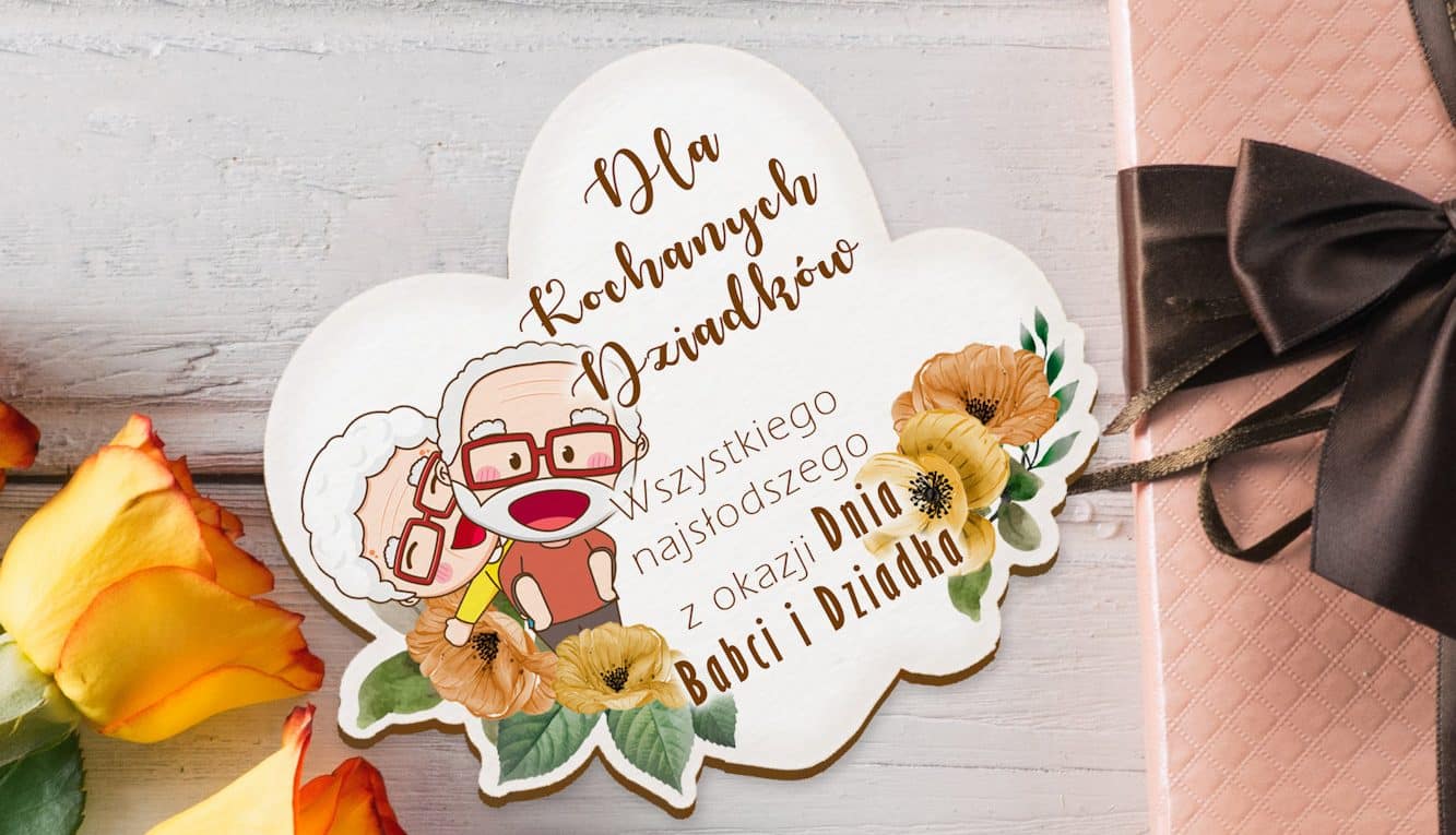 Dzień Babci i Dziadka serduszko