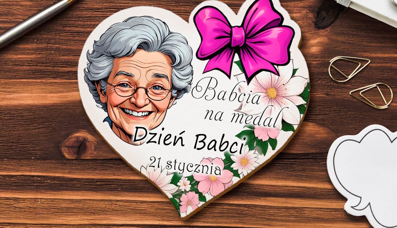 Serduszko na Dzień Babci