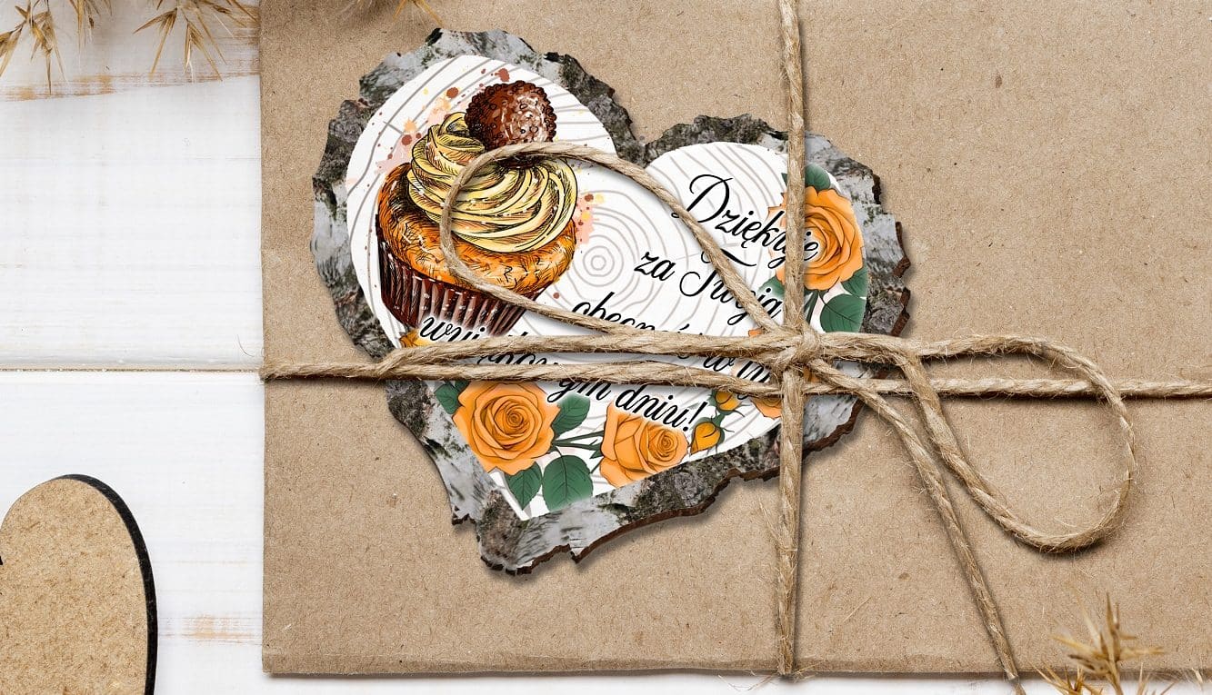 Podziękowania dla gości na urodziny