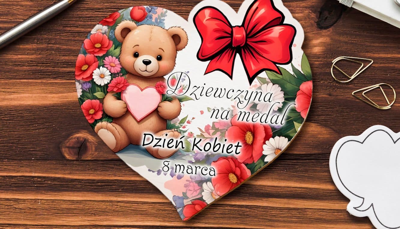 Serduszko na Dzień Kobiet