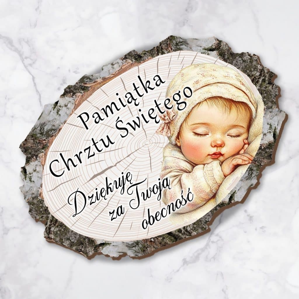 Podziękowania dla gości na Chrzest Święty